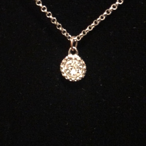 Necklace with Rhinestone Pendant - Picture 3 of 5
